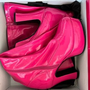 Pink Platform Go-Go Boots
